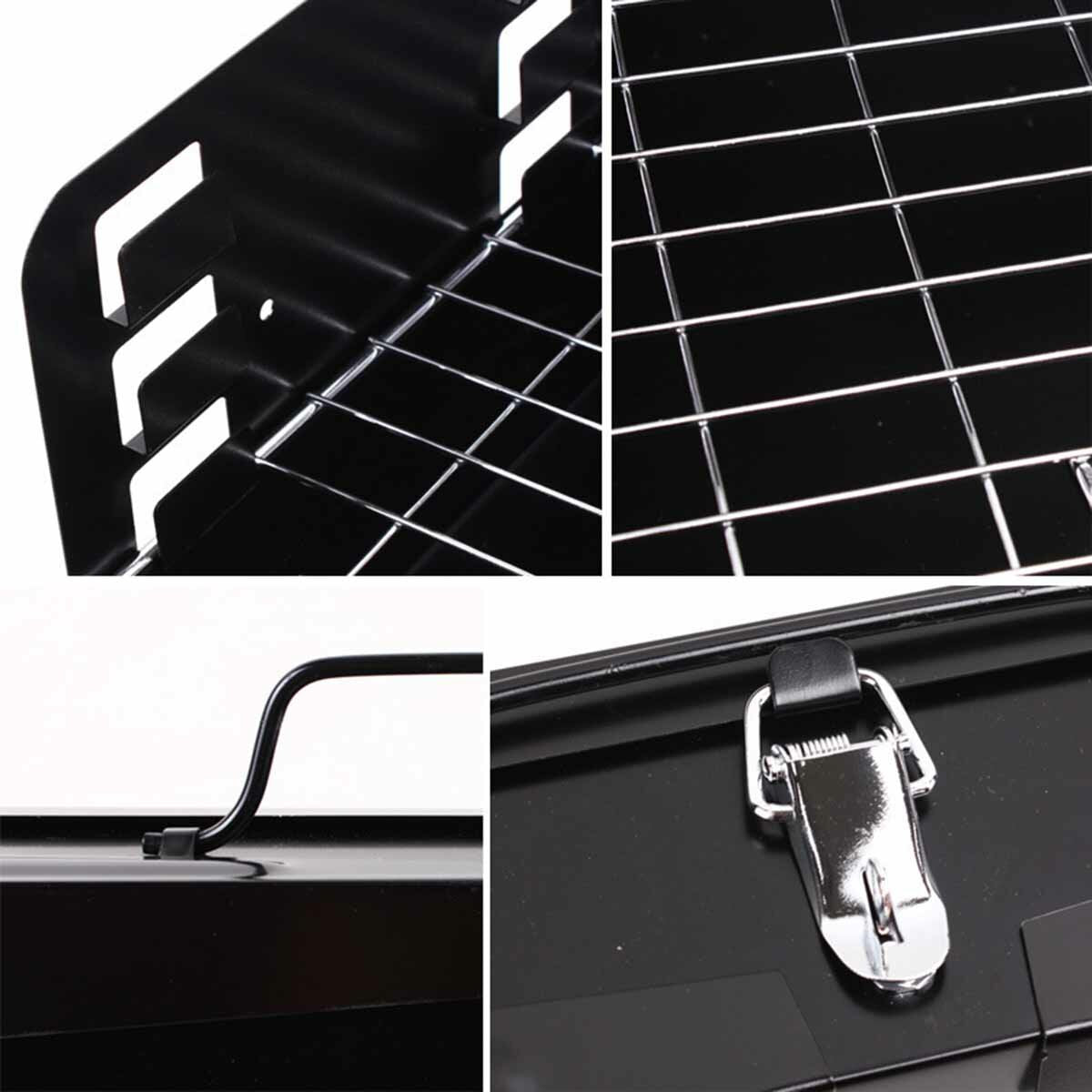 17.32x10.24x8.66inch BBQ Grill Charcoal Folding Cooking Stove Barbecue Accessories Camping Picnic Travel