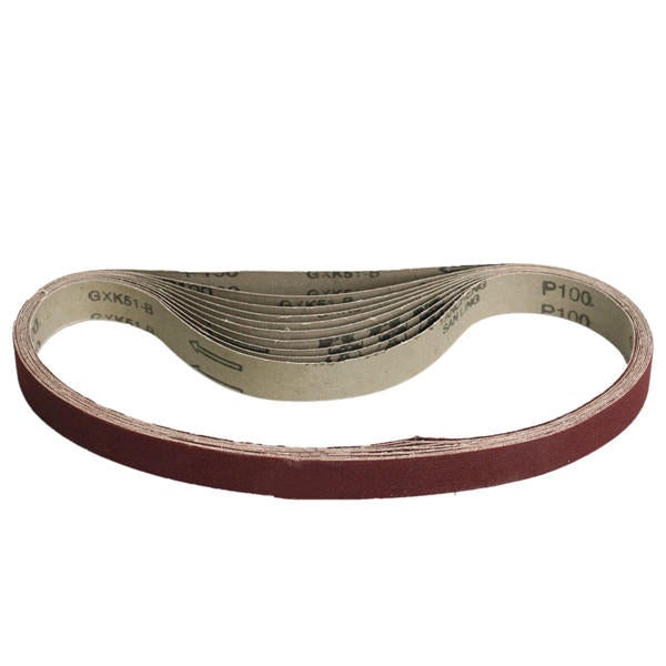 10pcs 760x25mm 100 Grit Sanding Belts Abrasive Sanding Paper