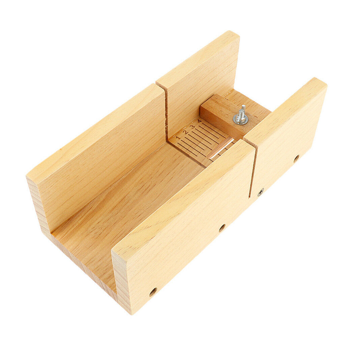 Wooden Box Silicone Soap Making Mold Loaf With Soap Cutter Cutting Mould