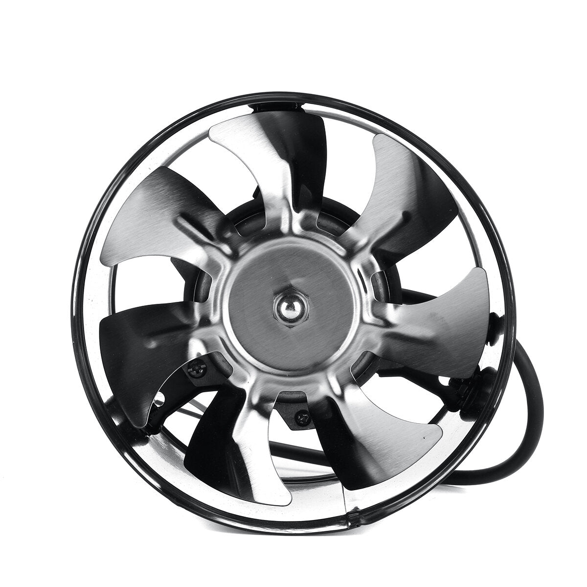 6'' Metal Inline Duct Booster Air Cooling Vent 7 Blades Exhaust Blower