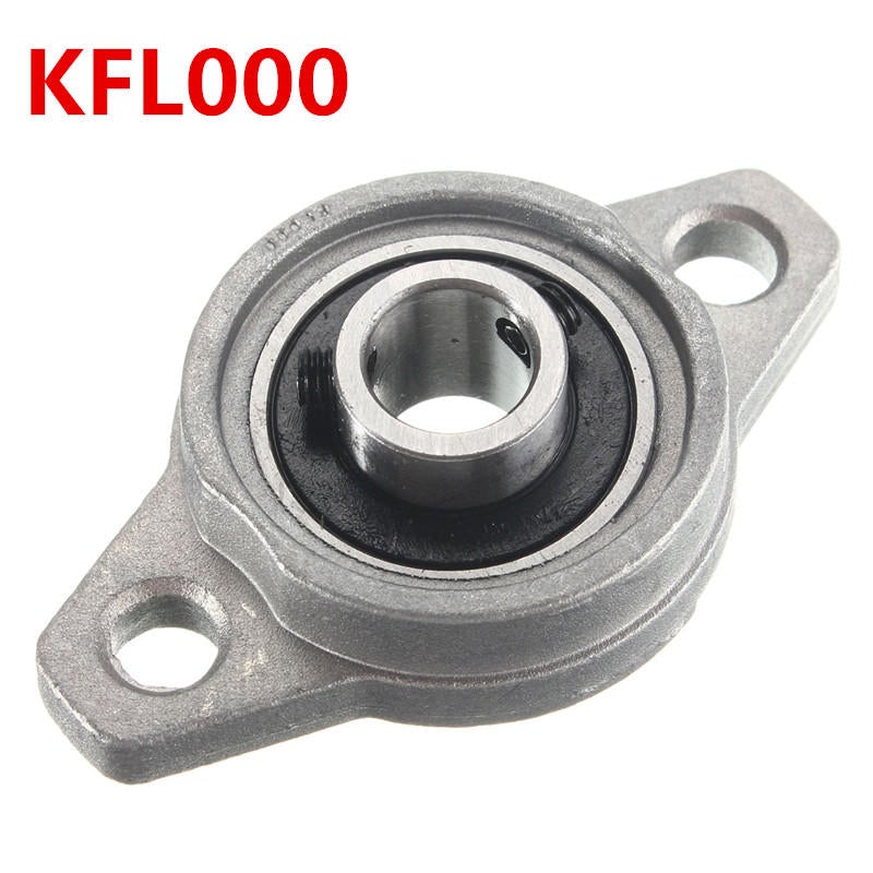 Zinc Alloy Pillow Block Flange Ball Bearing 8/10/12/15/17mm Bore Diameter KFL Series