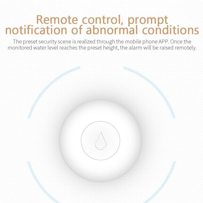 Water Leak Detector Flood Sensor Smart Life APP Remote Monitoring for Smart Home