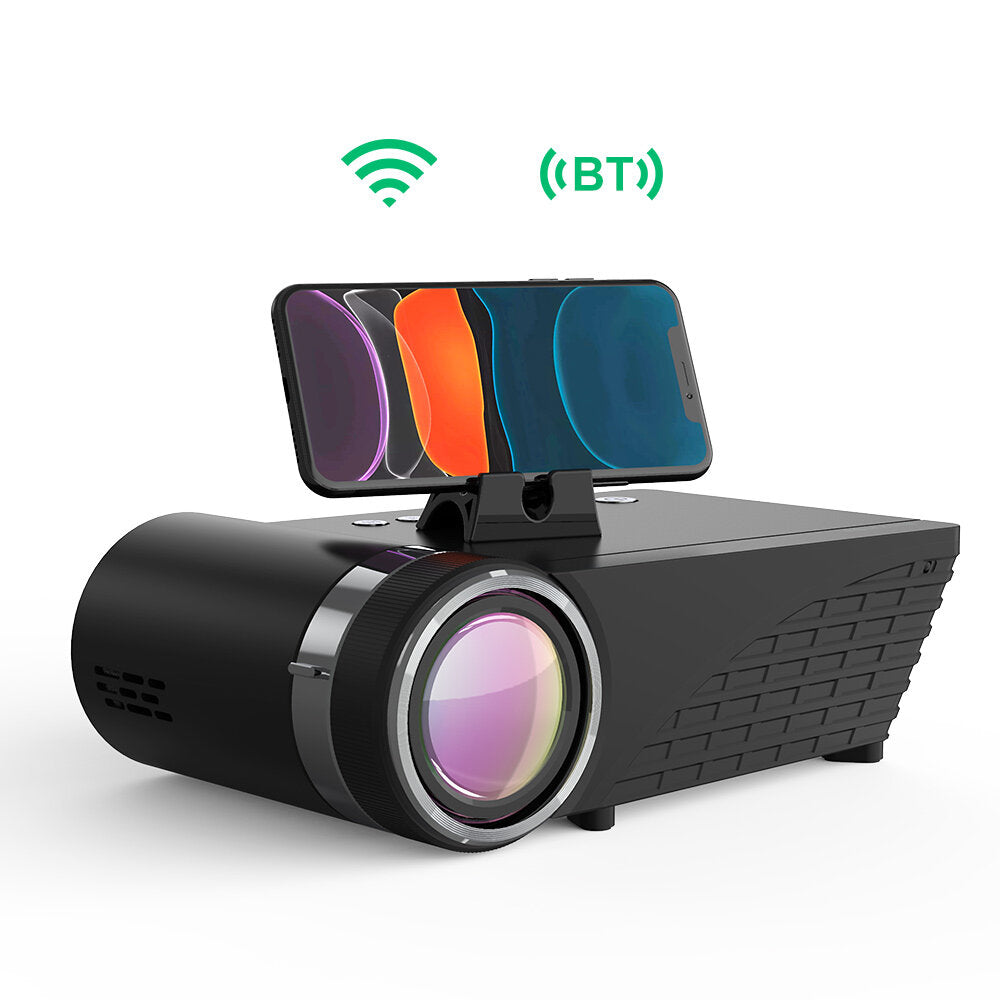 WIFI Projector 5500Lumens LCD LED Cast Screen Bluetooth5.0 Earphone Sound Wireless Phone Same Screen Full HD 1080P