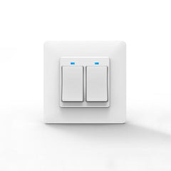 WiFi Voice Control Smart Switch Remote Control 2Gang 433Mhz Wall Light Switch Works with Alexa Google Home For Smart Home