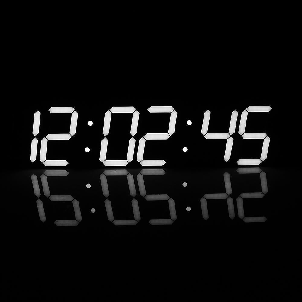 Remote Control Oversize LED Wall Clock 3D Big Screen Digital Timer
