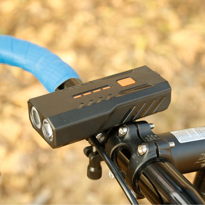 3 Modes Large View USB Fast Charging Intelligent Heat Dissipation LED High Brightness Warning Light Bicycle Headlight