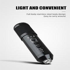 Capacitive Microphone Heart-shaped High-fidelity Noise-cancelling with Stable Stand