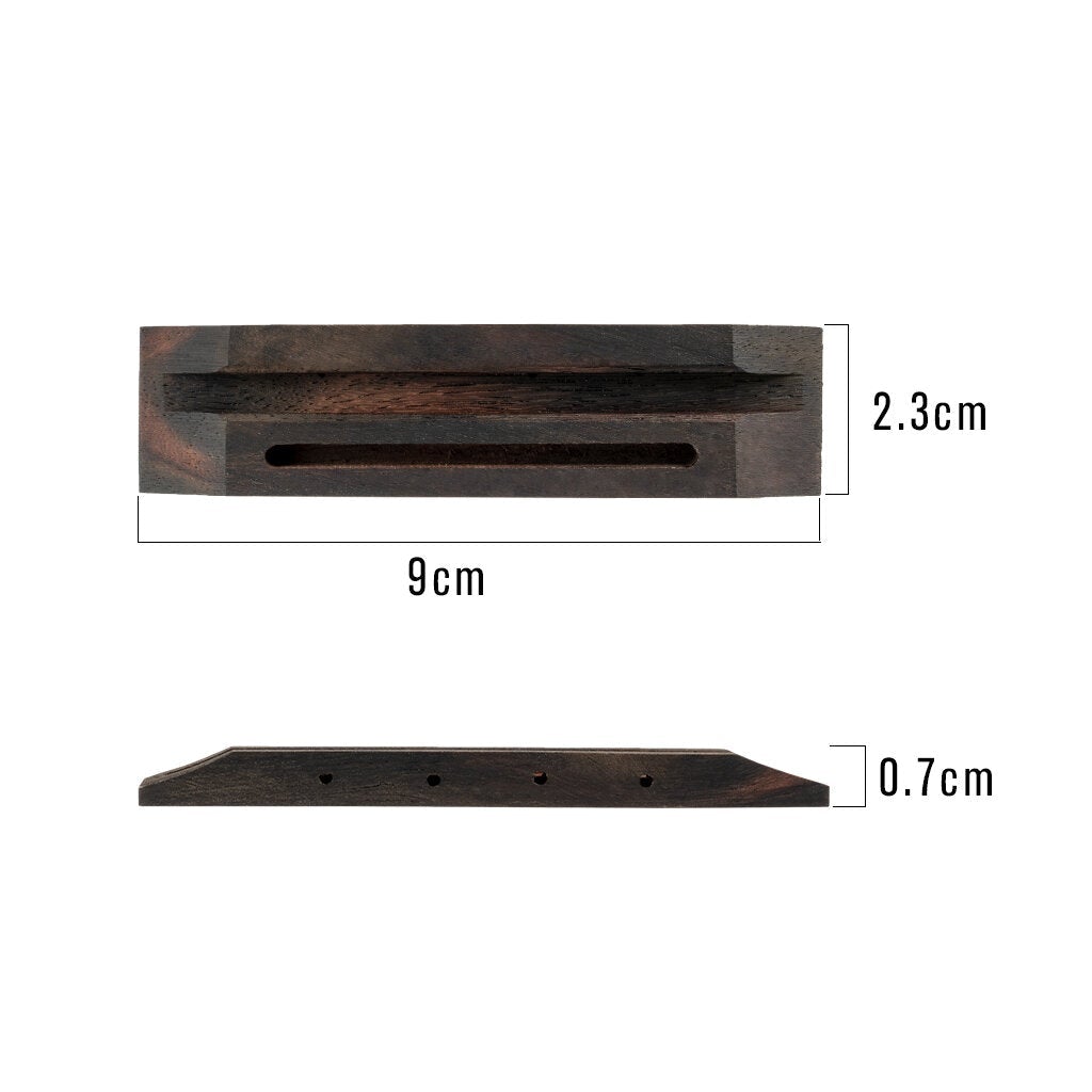 Ukulele Rosewood Bridge Slotted For 4 String 23 Inch Hawaii Guitar Accessories Replacement