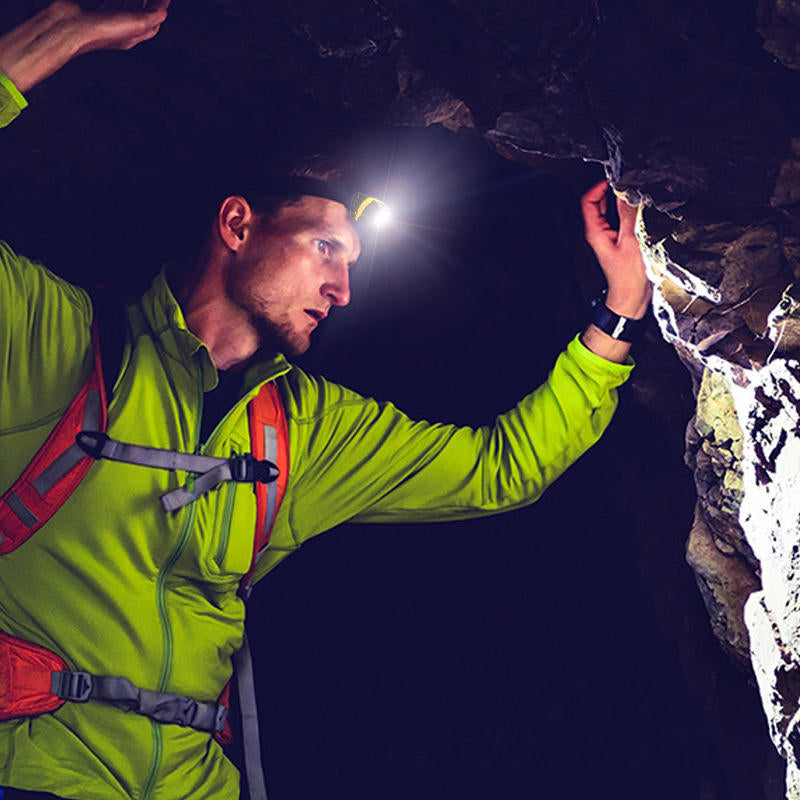 650LM XPE+SMD Smart Sensor Mini Headlamp 2Modes USB Rechargeable Waterproof Outdoor Riding Fishing Headlamp