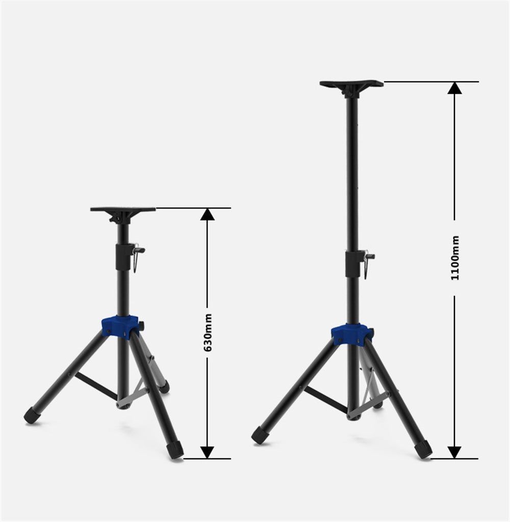 Portable 63cm-110cm Round Column Base Adjustable Surround Sound Speaker Display Stand