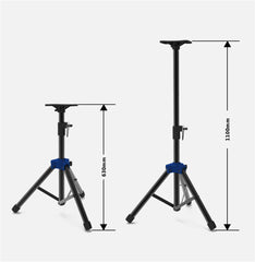 Portable 63cm-110cm Round Column Base Adjustable Surround Sound Speaker Display Stand