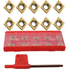 10Pcs Carbide Inserts for Lathe SCLCR Turning Tool