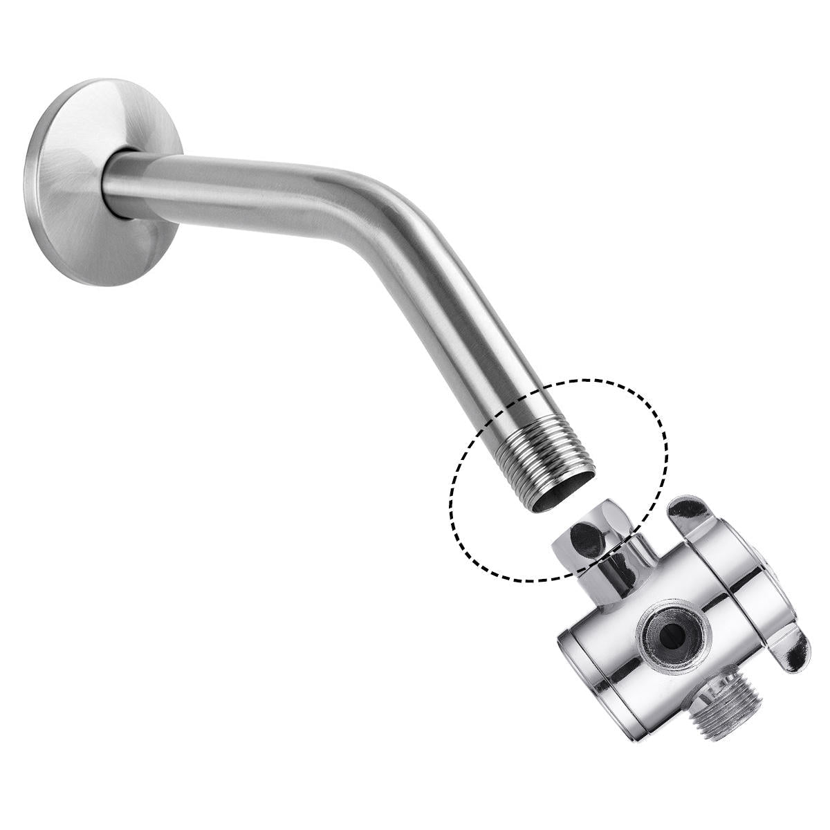 High Pressure 9 Inch Rainfall Showerhead and 5 Settings Handheld Shower Head