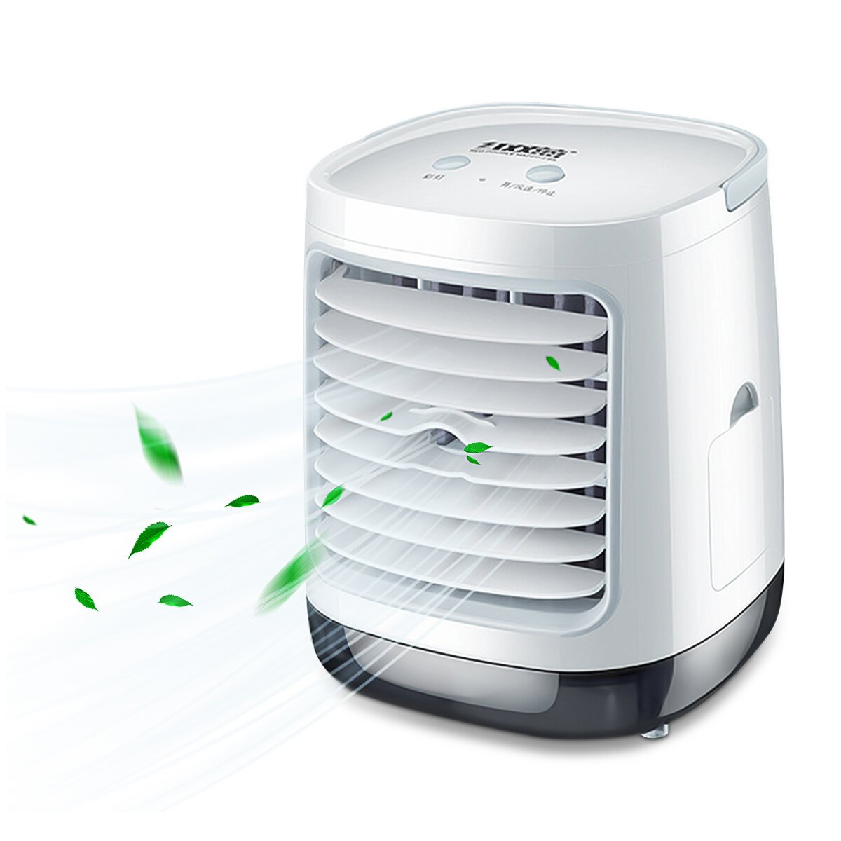 3 Gear LED Mini Air Conditioner Fan Rechargeable Cooling Misting Desk Fan Home Office Bedroom Travel