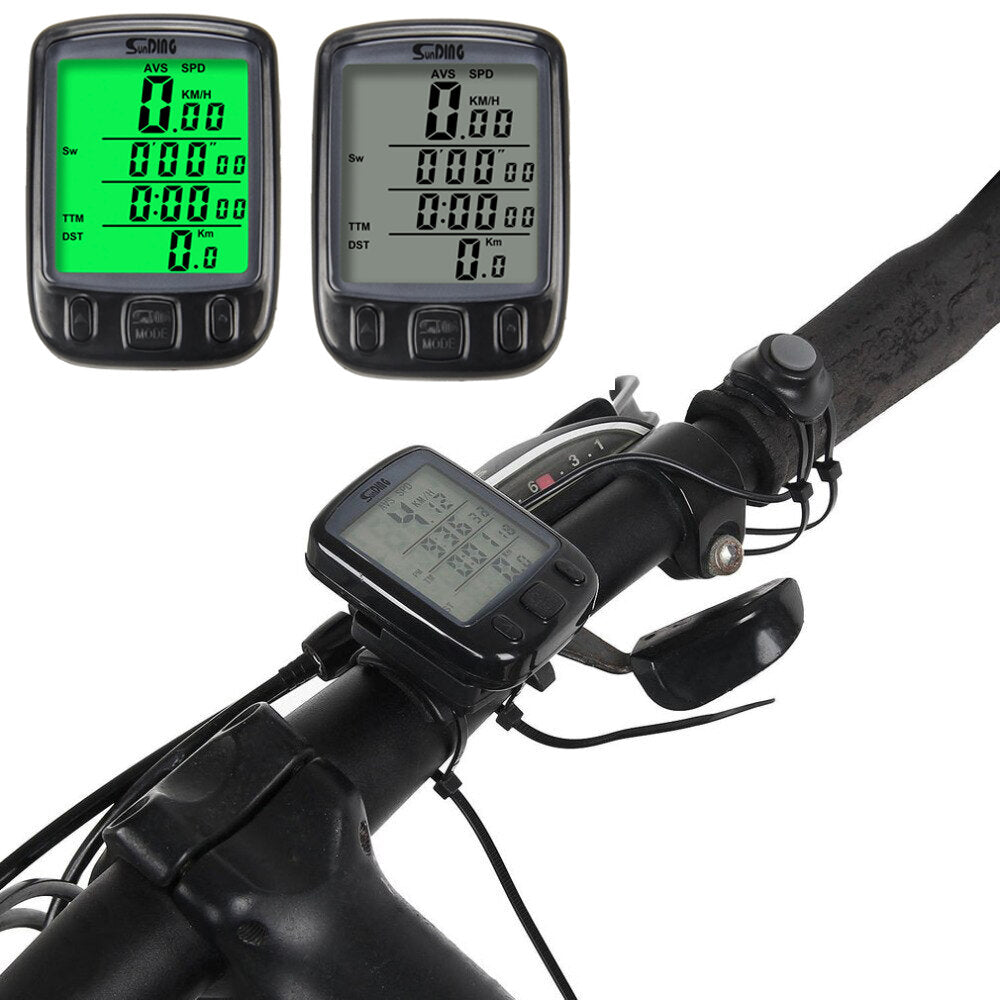 Multifunctional Bicycle Computer Wired Odometer Stopwatch Waterproof Mini Digital LCD Speedometer Tracker