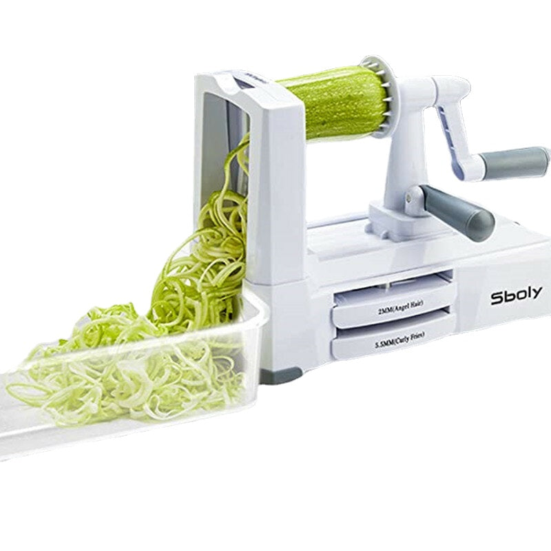 5 Blades in 1 Vegetable-spiralizer Stainless Steel with The Included Box