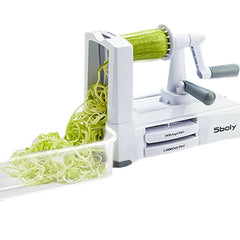 5 Blades in 1 Vegetable-spiralizer Stainless Steel with The Included Box