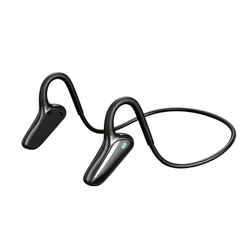 Bone Conduction Bluetooth 5.2 Headphones Ear Hook Wireless IPX5 Waterproof Earphones for Sport Fitness Shocking Horn Headset