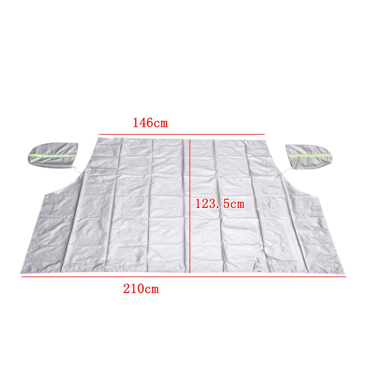Magnetic Car Windshield Snow Cover Sun Dust Ice Frost Protector Shield Green 210x123.5x146cm