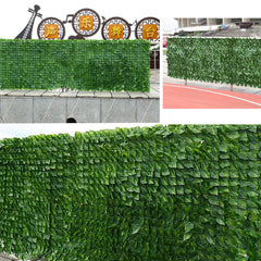 3x1M Outdoor Artificial Faux Ivy Leaf Privacy Fence Screen Decor Panels Hedge Garden Wall Cover
