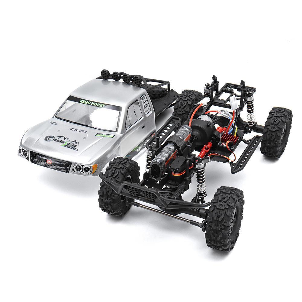 2.4G 4WD Waterproof Brushed Rc Car Off-road Rock Crawler Trail Rigs Truck RTR Toy