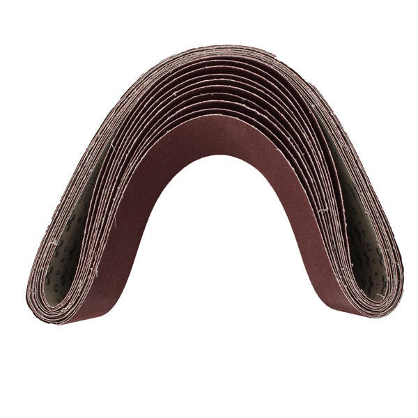 10pcs 15x122cm 60 Grit Alumina Abrasive Sanding Belts Oxide Abrasive Strips