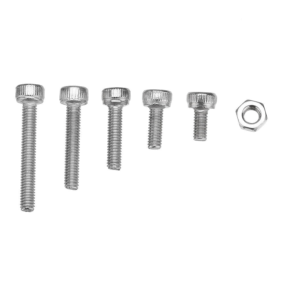 M3SS6 210Pcs M3 Hex Socket Cap Head Screws Nut Assortment Set Stainless Steel