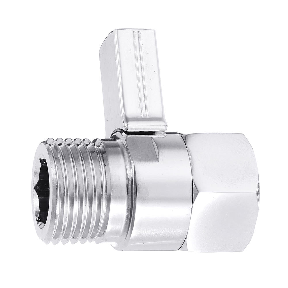 G 1/2 Shower Head Shut-Off Valve Quick Open Adapter Brass Water Flow Control Regulator Bath Accessory