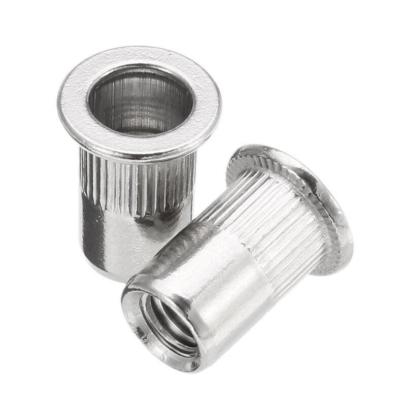 50Pcs Thread Rivet Nut 304 Stainless Steel Riveter Rivnut Insert Nutsert M3/M4/M5/M6