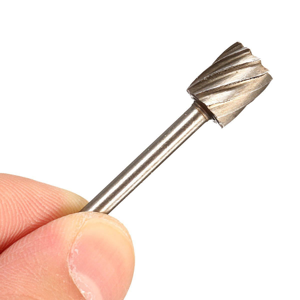 10pcs HSS Router Bit Burr For Dremel and Rotary Engraving Wood Working Tool