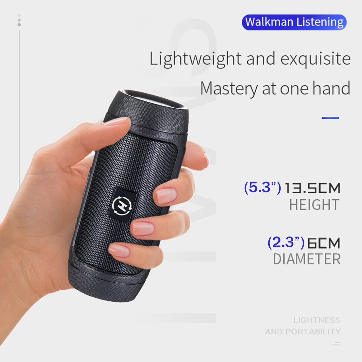 Wireless Bluetooth Speaker Outdoor Waterproof Portable Stereo Support TF Card USB Charging