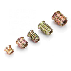 65Pcs M6 M8 M10 Inner Hexagon Internal and External Teeth Screw Nut Furniture Embedded Nut Children Sofa Bed T-Nuts