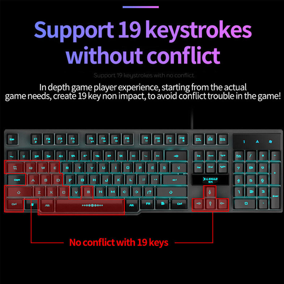 104-Key Waterproof Wired Mechanical Keyboard Headphones Mice Combo With Mic RGB Gaming Set