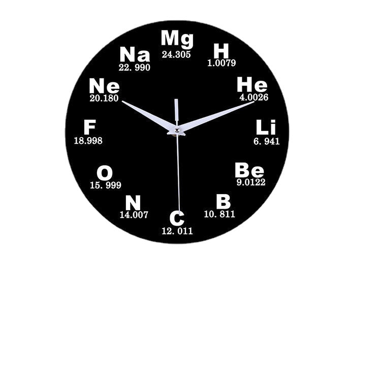Creative Chemical Element Table Wall Clock 3D Wall Clock For Home Office Decorations
