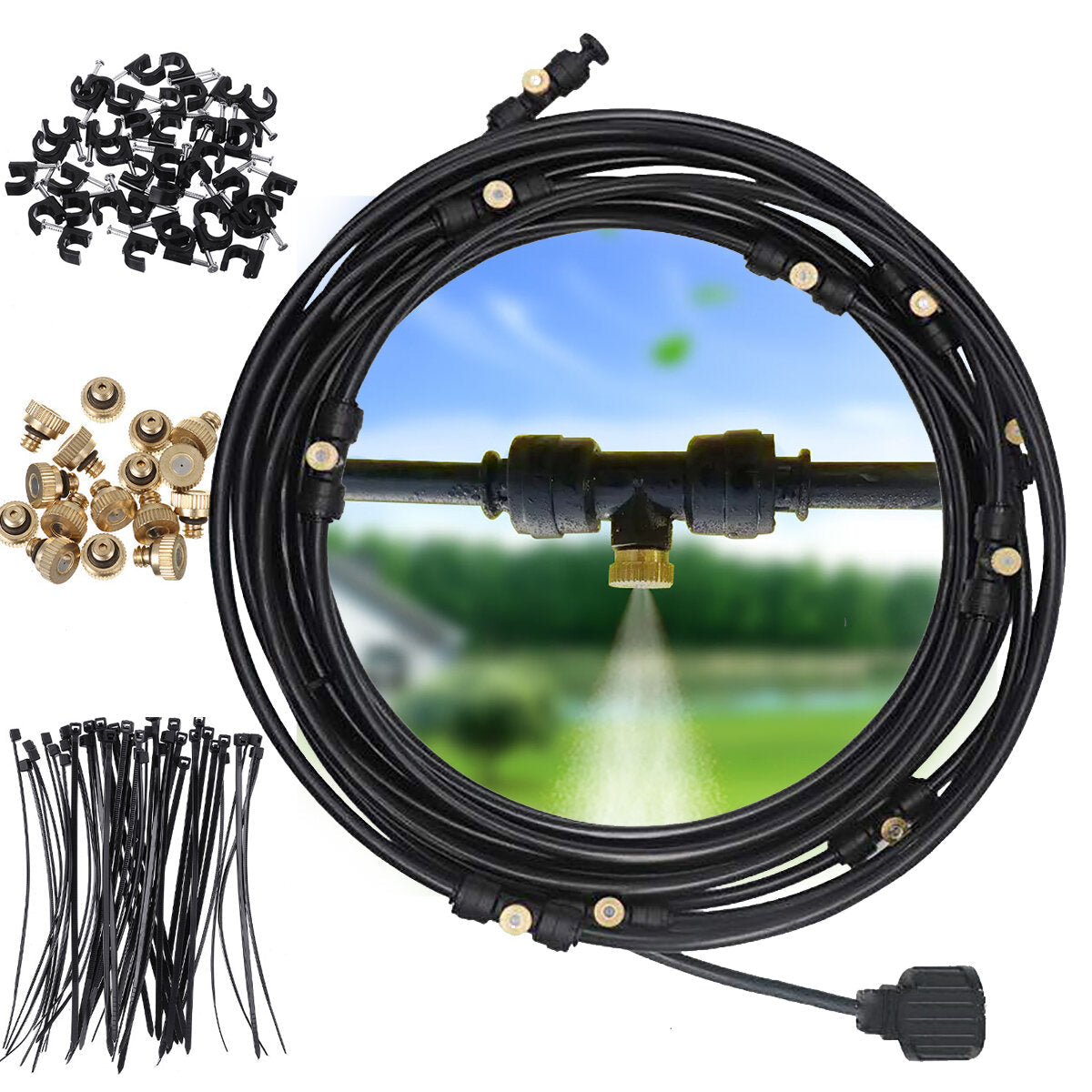 Cooling System Garden Sprinkler Irrigation Outdoor Kit For Greenhouse