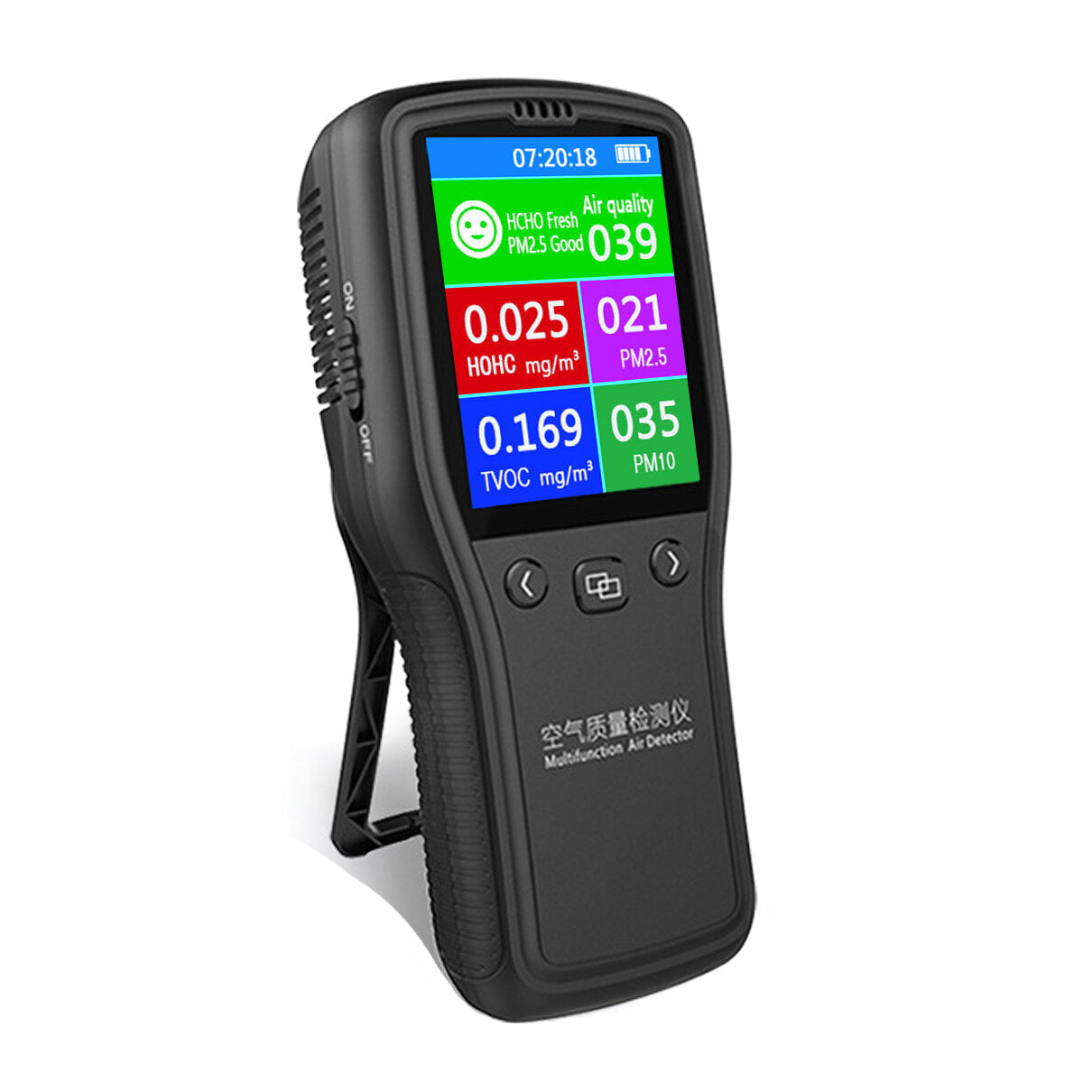 Air Quality Detector Portable Laser Meter Formaldehyde Digital Detector8 In1 PM2.5 PM10