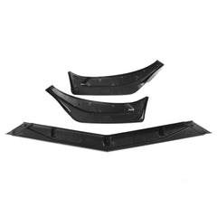 3Pcs Carbon Fiber Look Front Bumper Lip Spoiler