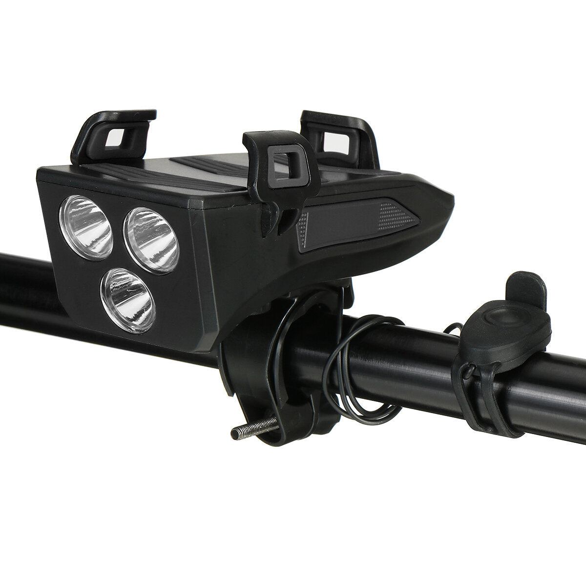 Bike Phone Holder Light Waterproof Horn Power Bank 2000mah 4 in 1