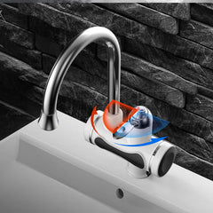 220V Tankless Electric Kitchen Water Heater Tap Instant Hot Faucet Cold Heating