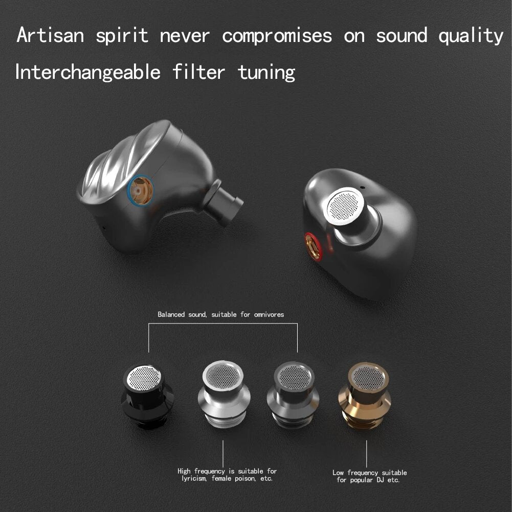 In Ear Wired Earphones MMCX Music Hi-Fi Heavy Bass Monitor Headphones Earbuds Detachable Upgrade Cable