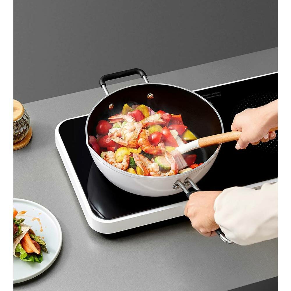 Double Induction Cooker IH Electromagnetic Temperature Control Continuous Heating 2200W
