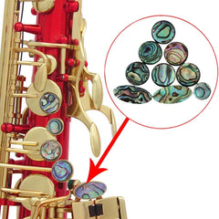 9PCS Saxophone Abalone Shell Button Applicable Tenor Treble ATLO Saxophone Musical Instrument Parts