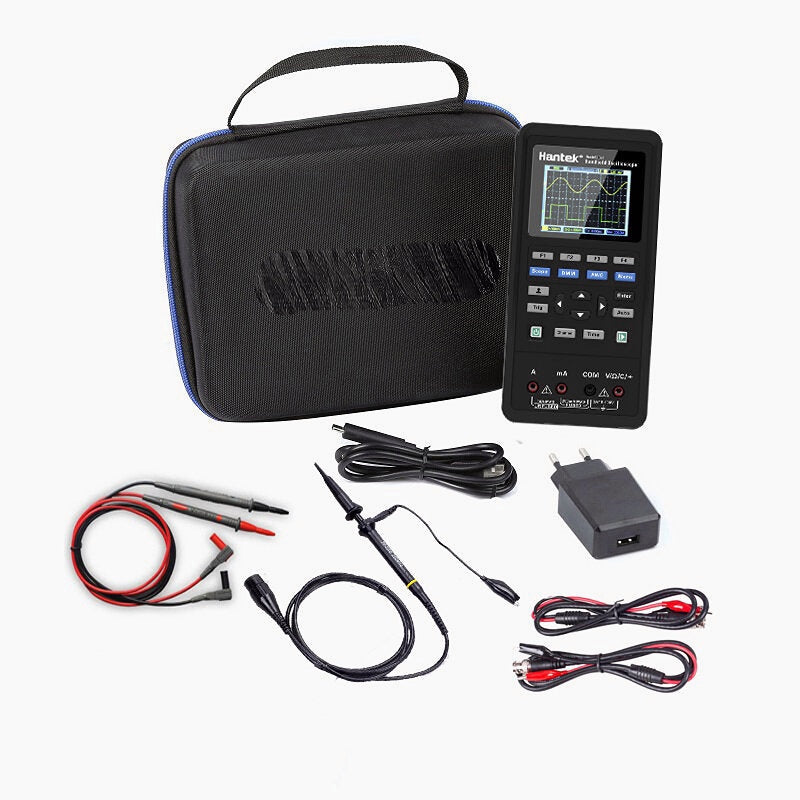 3in1 Digital Oscilloscope + Waveform Generator+Multimeter Portable USB 2 Channels 40mhz 70mhz LCD Display Test Meter Tools