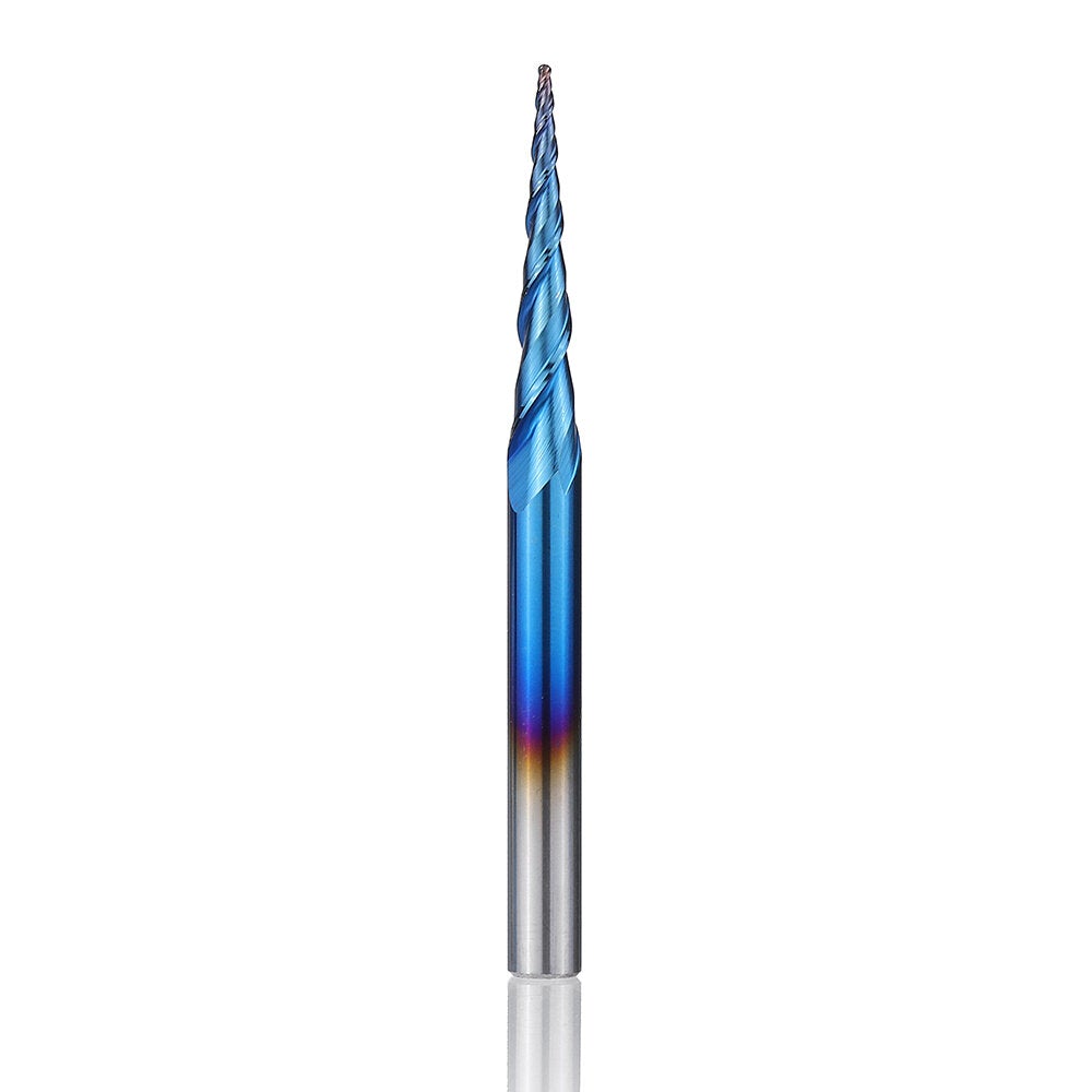 NACO-blue 2 Flutes Ball Nose End Milling Cutter R0.25/ R0.5/ R0.75/ R1.0 *15*D4*50 Milling Cutter