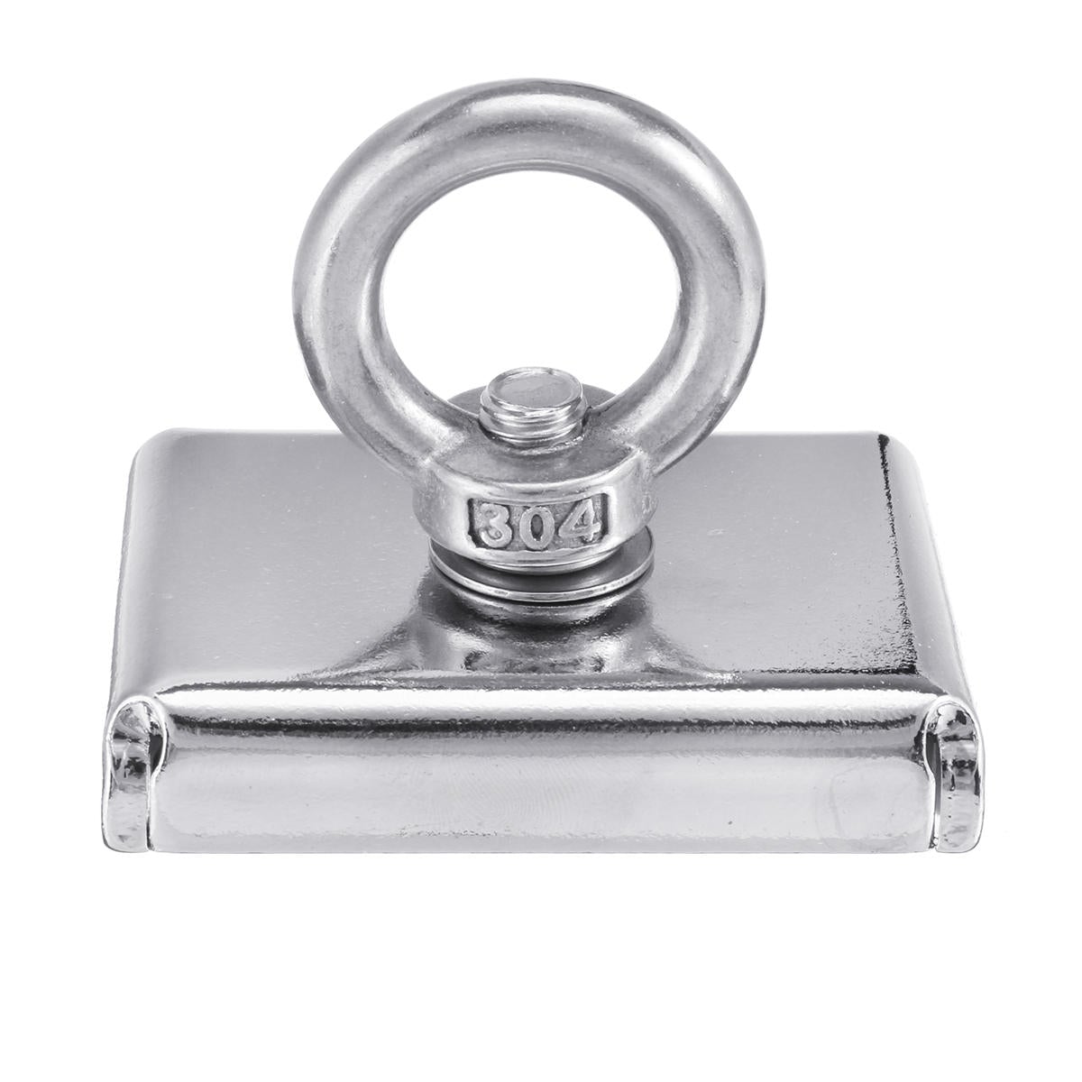 300KG D75 Super Fishing Recovery Block 304 Magnet Eyebolt Ring Metal with 10M Rope