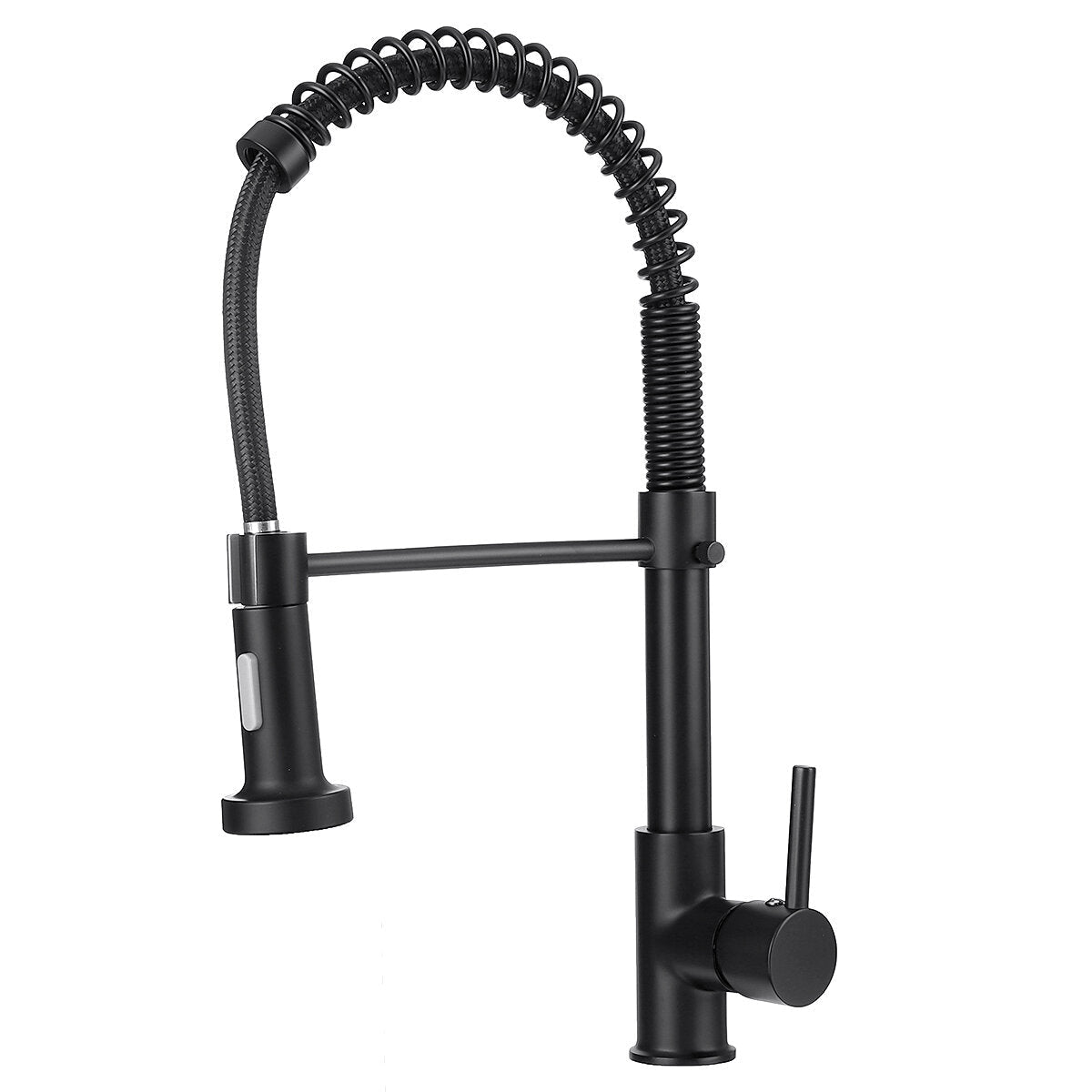 Kitchen Mixer Tap Rotatable Hot And Cold Water Multifunctional Sink Spring Faucet with Pull Out Hose Spray Single Lever