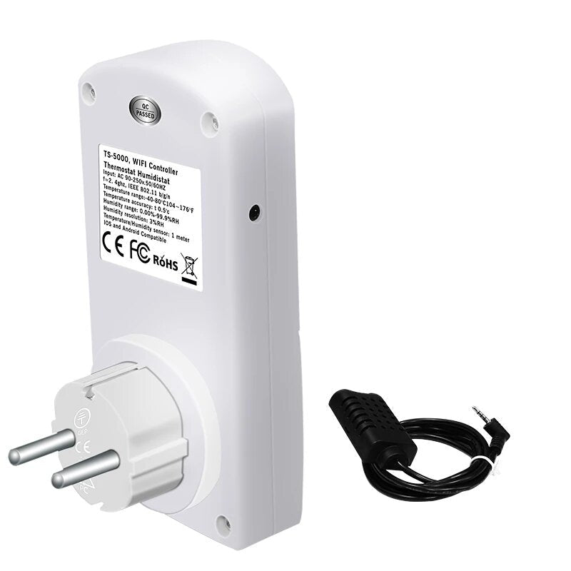 WIFI Thermostat Wireless Temperature Humidity Thermostat Smart Module APP Remote Control Timing Switch Socket Monitor Work with eWeLink App