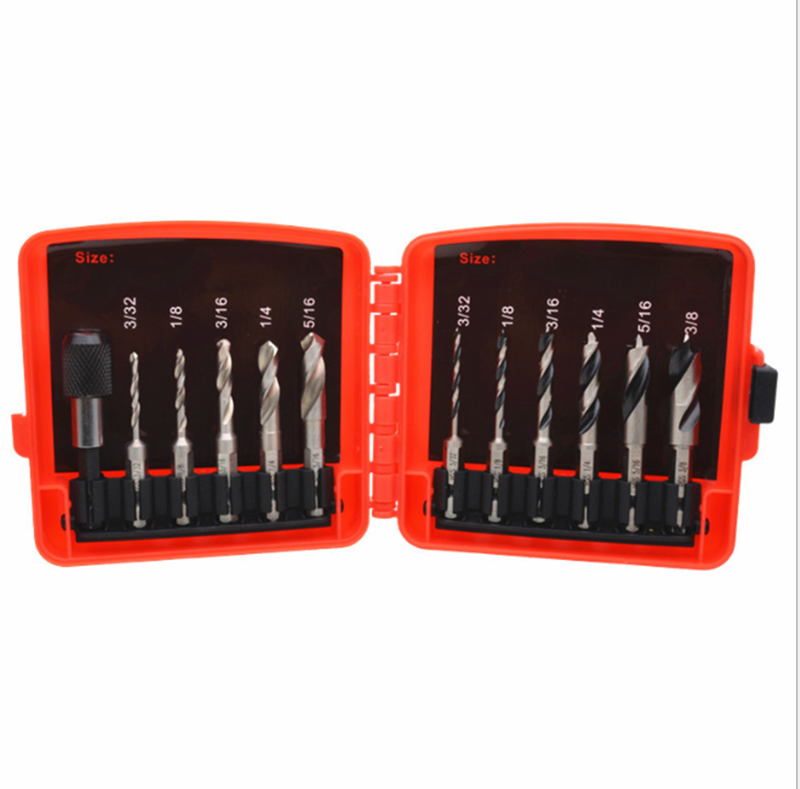 12pcs HSS Stubby Drill Bit Set for Metal Woodworking Drills Quick Change Hex Shank Twist Drill Bits