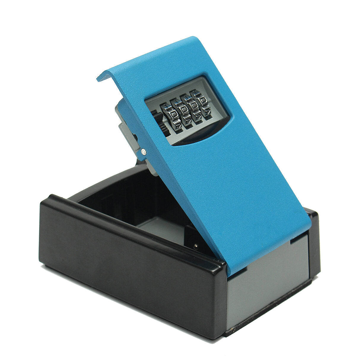 Aluminum Alloy Blue 4-digit Key Parts Storage Box