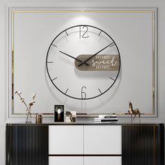 50CM Nordic Light Luxury Wall Clock Living Room Home Fashion Personality Creative Wall Clock Modern Minimalist Decoration